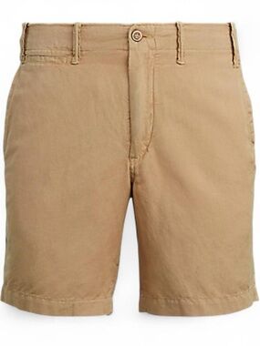 Polo Ralph Lauren Naval Tailors Linen Blend Brown Flat Front Shorts Men’s W38 L7